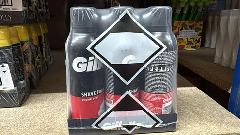 GILLETTE REGULAR SKIN SHAVING FOAM 200ML 6/PK. GIFR