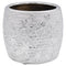 Silver Bees Plant Pot - Decorative Small Garden Accessory LP47348