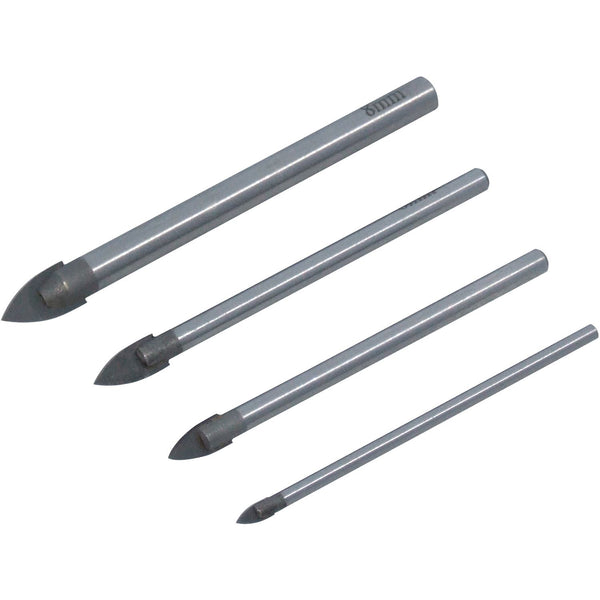 Glass Drill Bit Set - AM-TECH 4PC for Mirrors & Glass, F0970