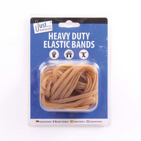 JUST STATIONERY HEAVY DUTY ELASTIC BANDS. TA6245