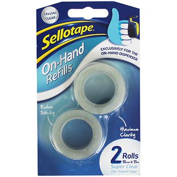 SELLOTAPE ON-HAND REFILLS PACK OF 2 - 18MM X 15M. 1740339