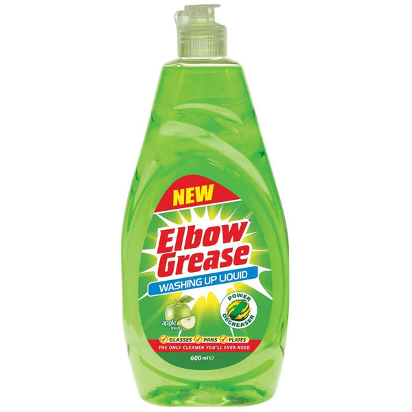 Apple Scented Dish Soap - ELBOW GREASE WASHING UP LIQUID 600ML