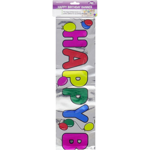 Happy Birthday Banner - PPS PARTY 1.7M Decoration PPS80037