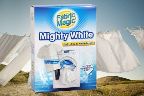 White Laundry Sheets - Fabric Magic Mighty Whitener & Stain Remover
