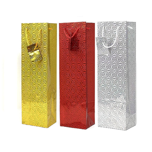 Holographic Bottle Bag - County Gift Bag 12 Pack C302