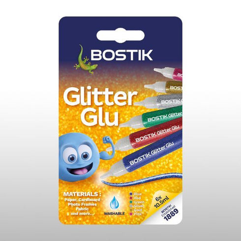 Glitter Glue Pens - BOSTIK 6 Pack Art Supplies 30625172