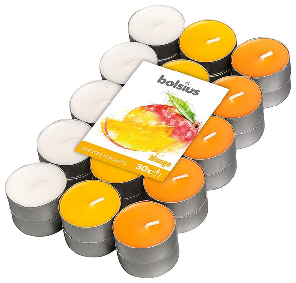 Mango Scented Tealights - Bolsius Pack of 30 | 101826944410