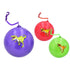 KANDY TOYS INFLATABLE DINOSAUR BALL WITH KEYRING - 3 ASS COLOUR. TY6857