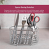 CHROME CUTLERY CADDY OVEL TRAY. AP5661