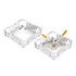 SQUARE GLASS ASHTRAY. JL1016