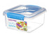SISTEMA LUNCH PLUS TO GO 1.2L ASSORTED COLOUR LID WITH FORK AND KNIFE. 21652
