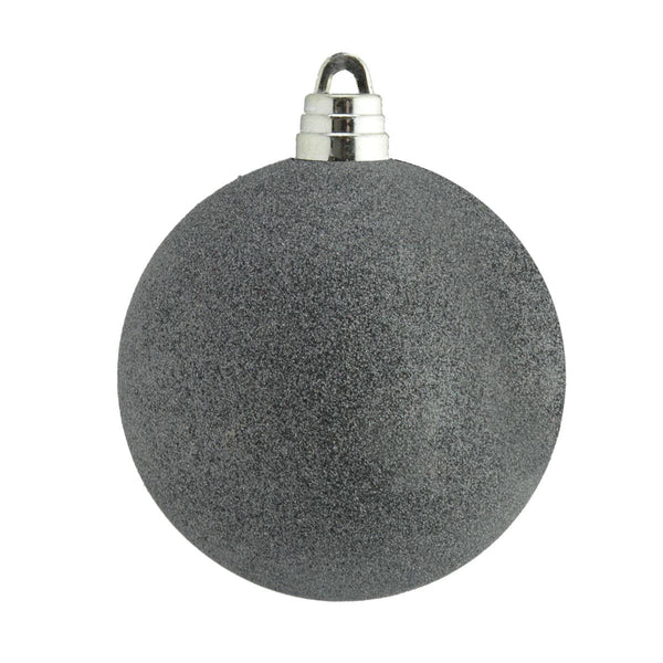 GIANT GRAPHITE GLITTER BAUBLE 150MM. DP55897