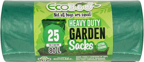 Garden Waste Bags - ECO BAG 80L Sacks 25/Pack EC233