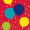Party Balloon Napkins - Unique Paper Napkins 16/Pack UNI74772