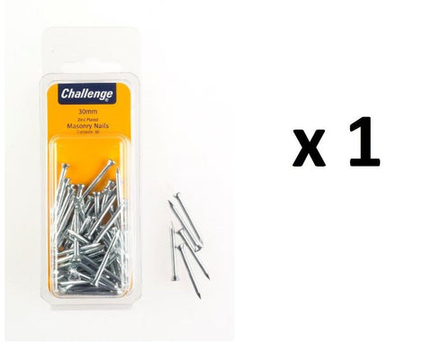 Masonry Nails 30mm - Zinc Plated, 60 Pack | FS40275