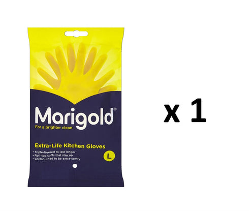 LARGE MARIGOLD EXTRA LIFE KITCHEN GLOVES SINGLE PAIR. FH175470