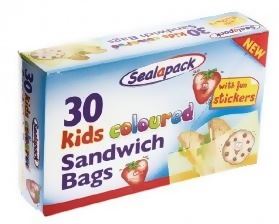 Kids Sandwich Bags - Colorful Lunch Storage for School