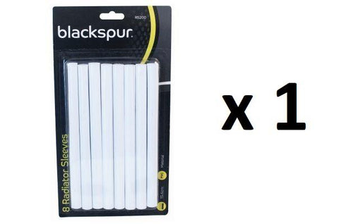Radiator Pipe Covers - BLACKSPUR 15MM White Sleeves Pack of 8