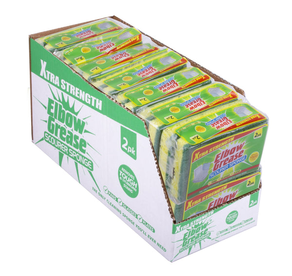 ELBOW GREASE EXTRA STRENGTH SCOURER SPONGE 2/PK. EG192