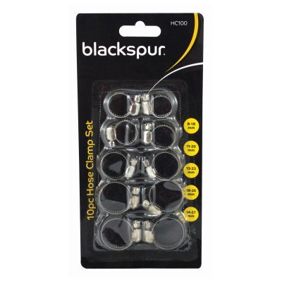 Hose Clamp Set - BLACKSPUR 10-Pack BBHC100