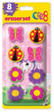 Girls Eraser Set - Cute School Supplies for Kids | CRE8 8-Pack