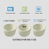 SET OF 3 CERAMIC BOWLS RAMEKINS 5CM. 10A20053