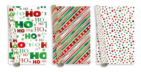 Festive Gift Wrap - Christmas Foil Fun 2M Roll | XAHGW114