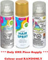 Silver Glitter Hair Spray - UNIQUE PARTY 4.5oz UNI9051S