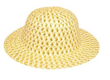 GO GLAM BONNET WITH SILVER THREAD YELLOW. DP06288YELLOW
