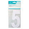 Wheelie Bin Numbers - ASHLEY NO. 5, 2/PK WS515
