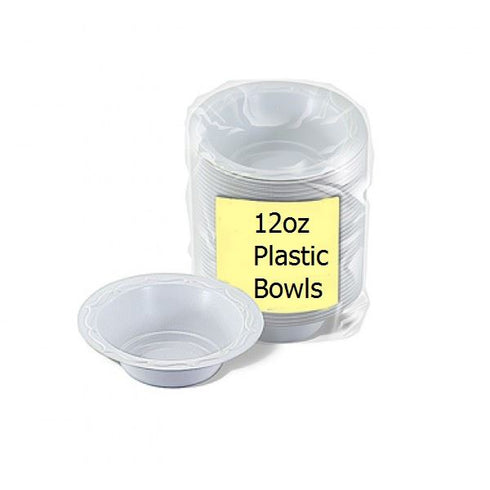 Disposable Party Bowls 12oz - Bulk Pack of 100 | 60034 DD9698