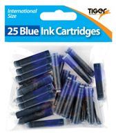 Fountain Pen Cartridges - TIGER 25 Universal Blue Ink