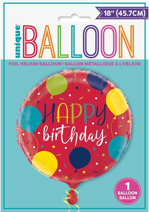 Happy Birthday Balloon - Unique Party Foil Decoration UNI74787