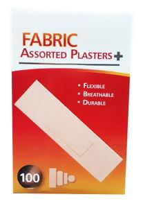 Fabric Plasters - MASTER PLAST 100 Assorted MP016