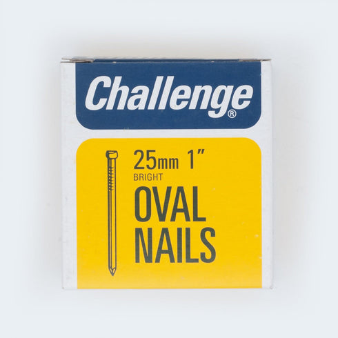 Oval Wire Nails 25mm - Challenge Bright, Durable Fixings