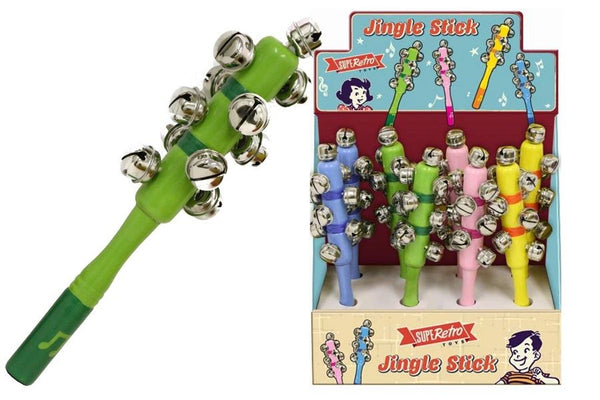 SUPERETRO TOYS WOODEN JINGLE BELL STICKS. TY8127