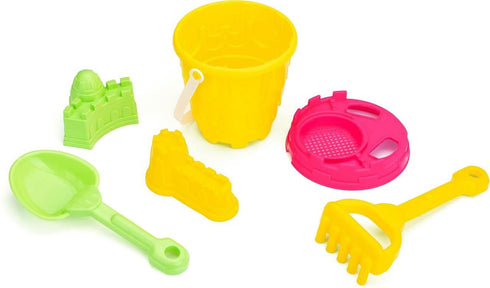 YELLO CASTLE BEACH BUCKET SET 6PCS. BU1315