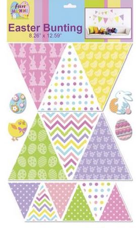 EASTER BUNTING ROOM/ WINDOW DECORATION. DP06370DOTS