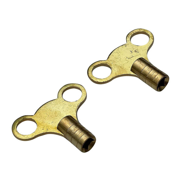 Radiator Key Set - AMTECH 2 PCS Brass Clock Type, AMC3110