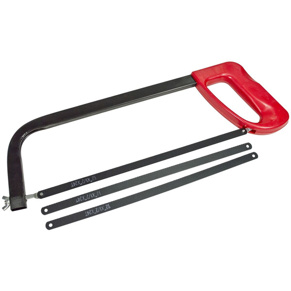 AMTECH Hacksaw 12' with 3 Blades - M0650 Durable Cutting Tool