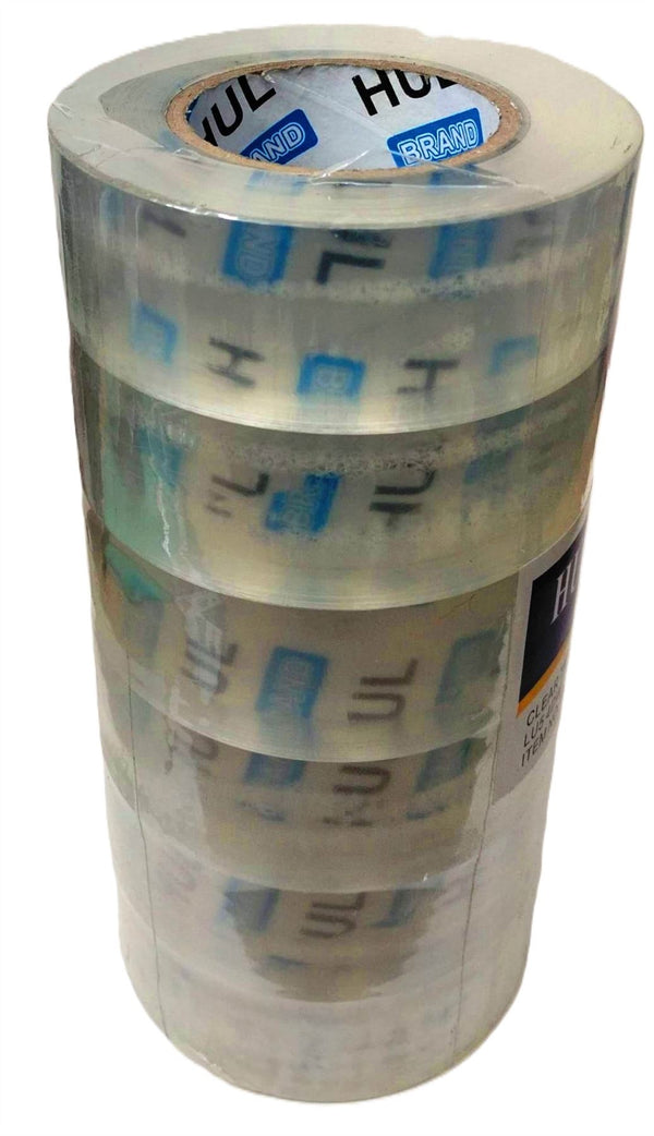 HUL CLEAR PACKAGING TAPE 200M X 48MM 6/PK. TP0012