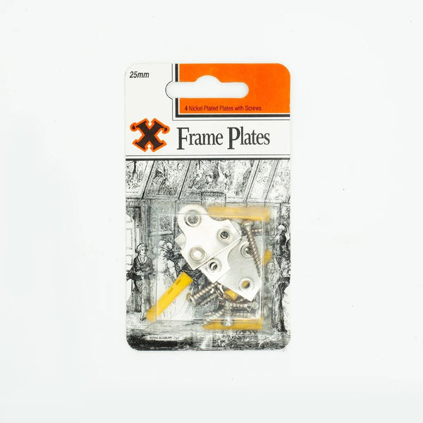 SHAW X NICKLE PLATED FRAME PLATES 25MM. FS12861