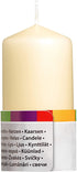 BOLSIUS PILLAR CANDLE IVORY 100MM X 48MM 4/PK. CN5512