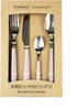 Stainless Steel Cutlery Set - GREENWORKS 24BXGW-PAS, 24 Pieces