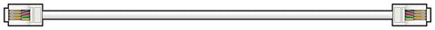 RJ11 Modem Cable - AV:LINK 3M Broadband Lead 113.510UK
