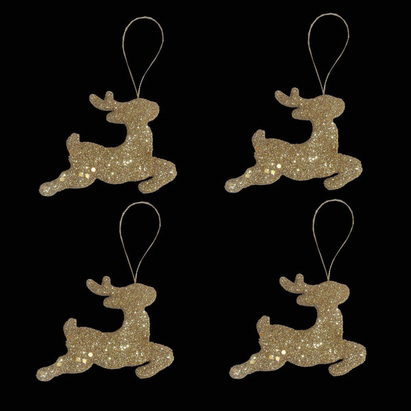 SET OF 4 REINDEER TREE TRIMS. PI451631