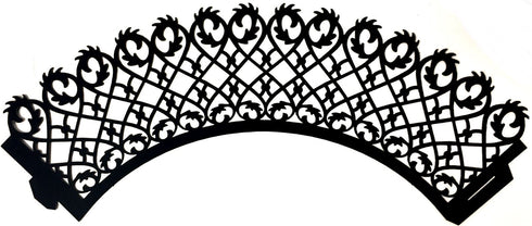 Black Cupcake Wrappers - Elegant 12 Pack 5412