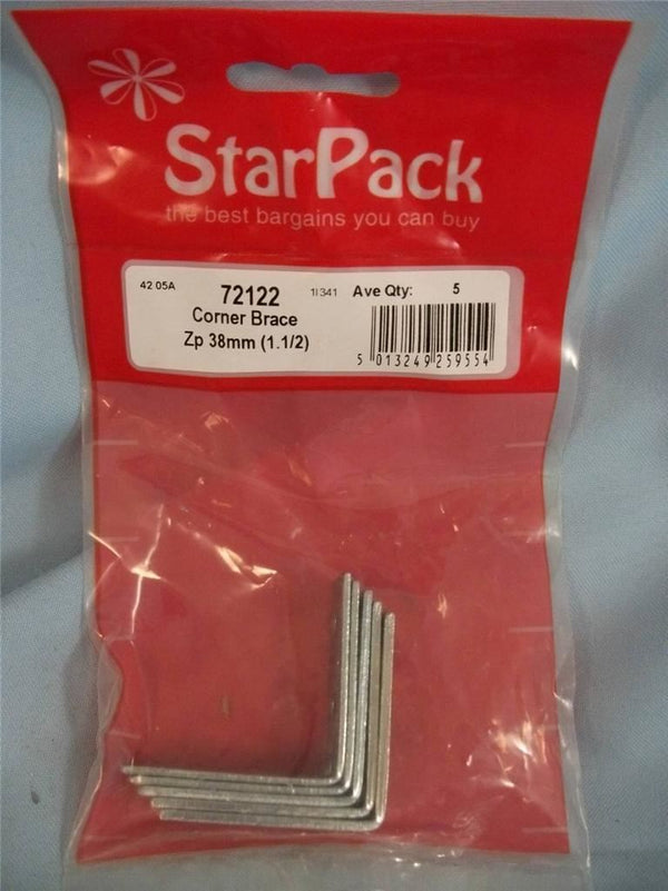 Corner Brace 38mm - STAR PACK 5 ZP 72122 Reinforcement