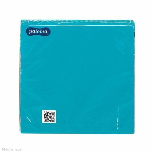 2 PLY AQUAMARINE BLUE 40CM X 40CM PK 50. NP40AB