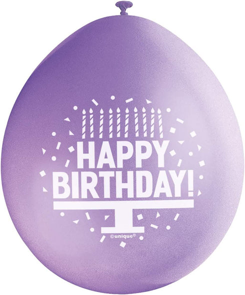 Happy Birthday Balloons - Multicolour Latex Pack | UNI56032